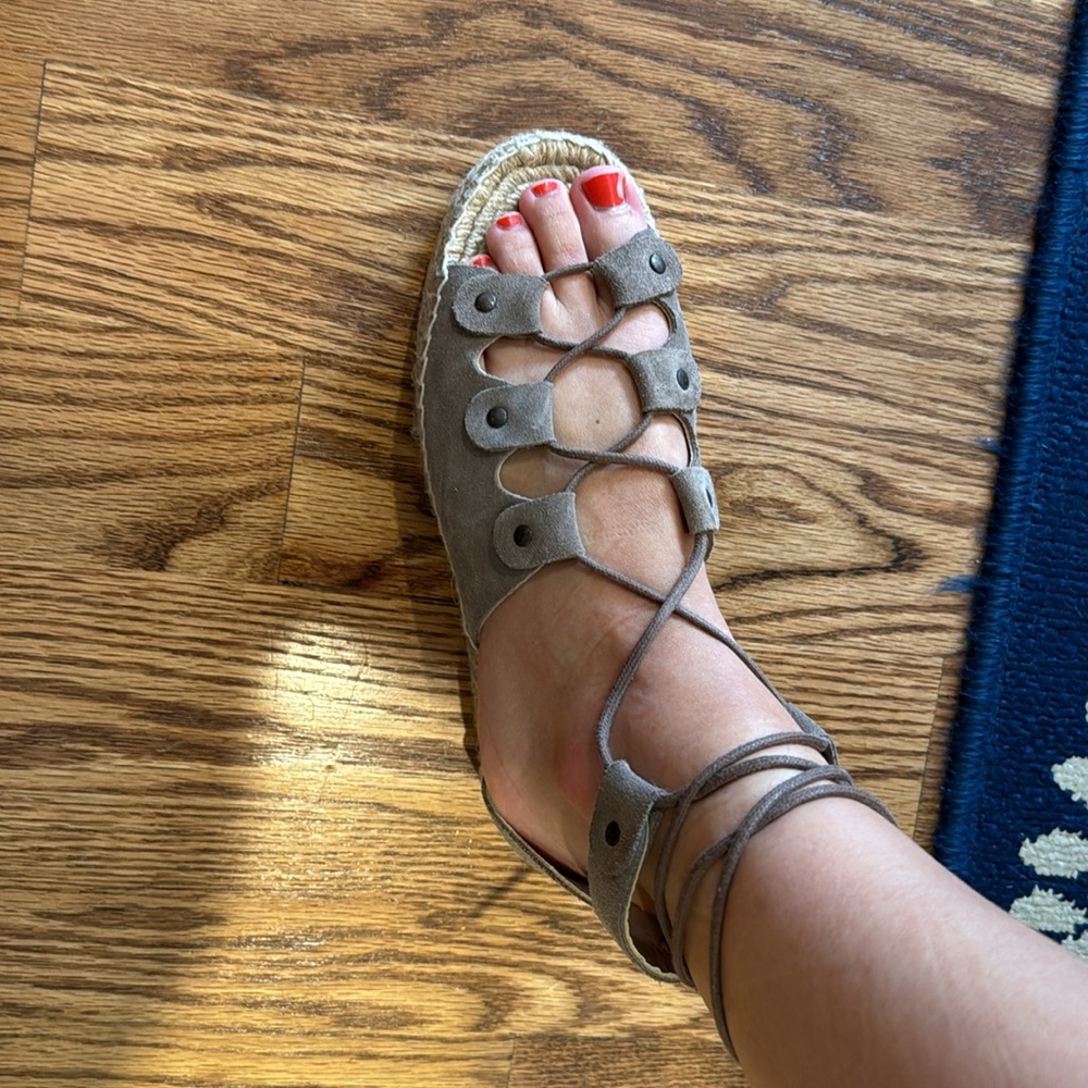 Soludos Lace Up Espadrille Sandal